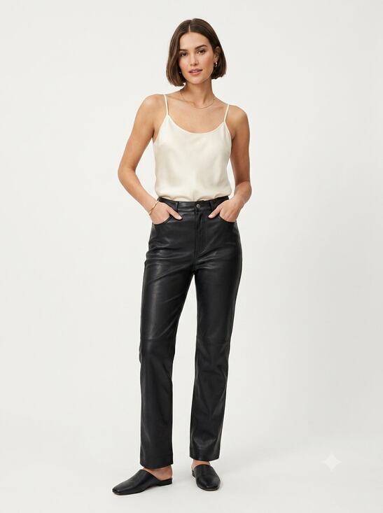 Express Other - NWT Express 90s Slim Pants Womens 10L Black Faux Leather Super High Rise Classic